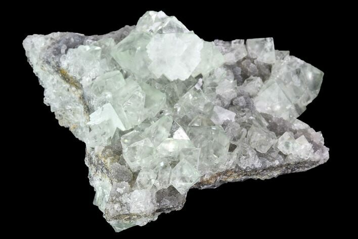 Green Fluorite Crystal Cluster - Mongolia #100739
